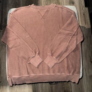 Aerie Brown Crewneck